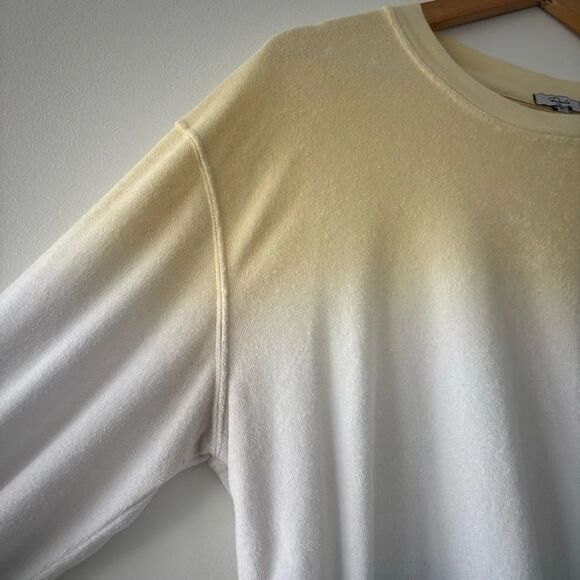 Rails Ramona Sweater Sky Blue Dip Dye Yellow Gradient Pastel Breezy Long Sleeve - Picture 8 of 11